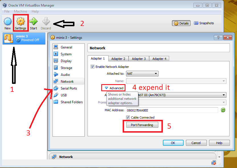 virtualbox interface not showing windows 7
